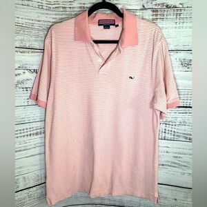 Vineyard vines by shep & lan Polo Mens size large striped Cotton Golf Rugby